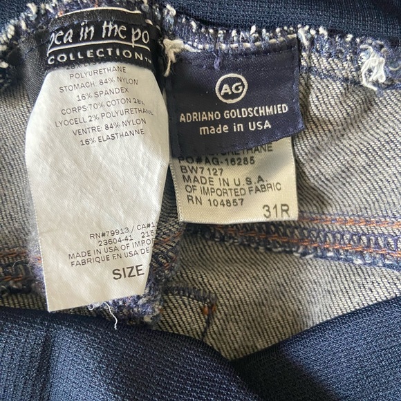 A pea in the pod Adriano goldschmied dark wash skinny jeans maternity - Picture 3 of 3